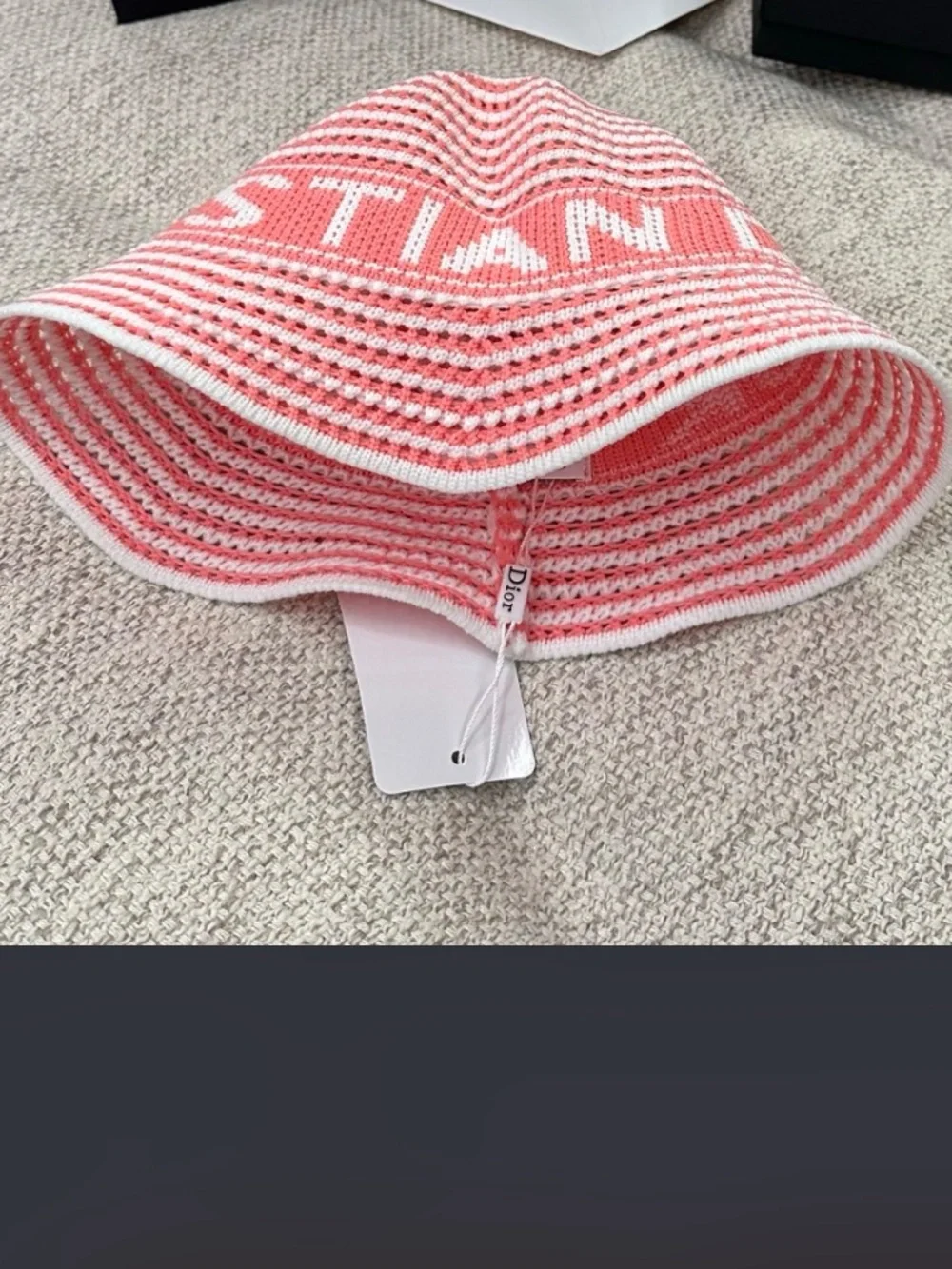 Christian. Dior. D-Tulipe Bucket Small Brim Cloche Hat